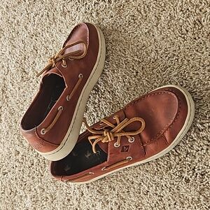 Sperry Brown Leather Boat Shoes